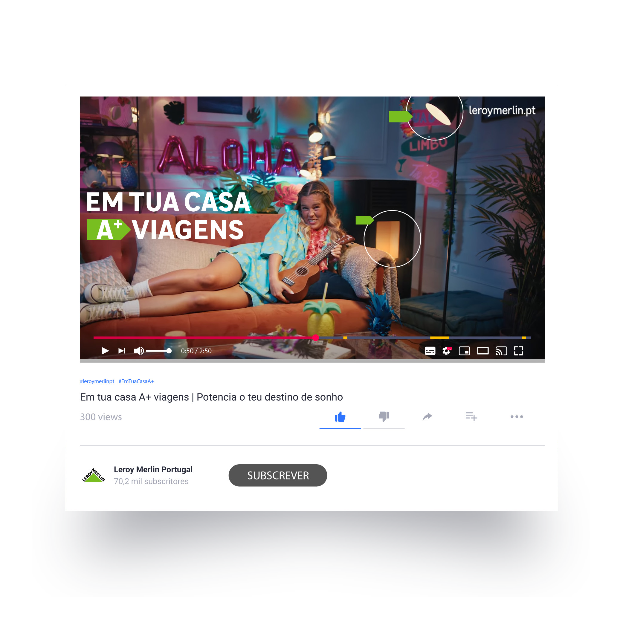 Anúncio YouTube Leroy Merlin