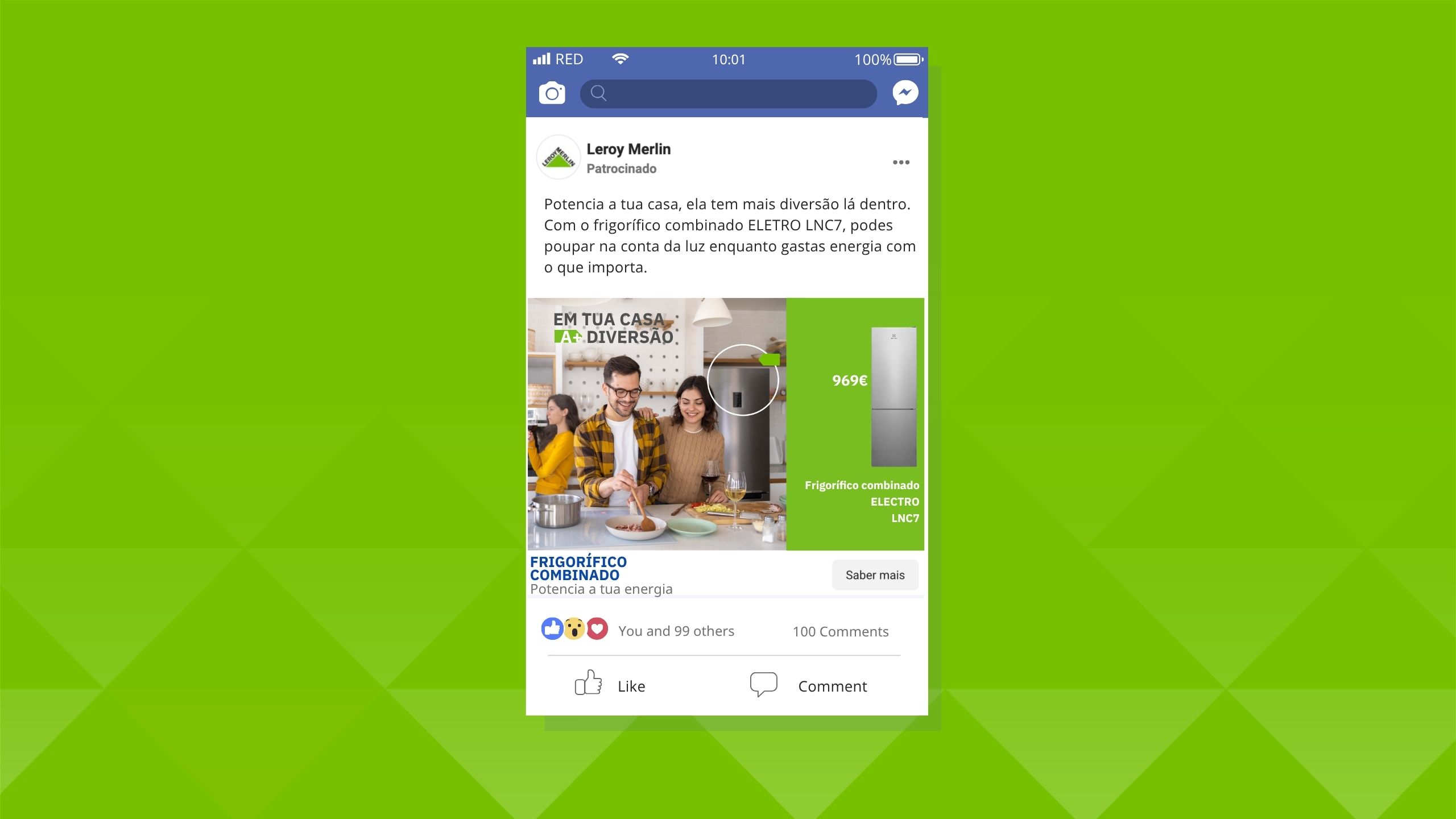Anúncio Facebook Leroy Merlin